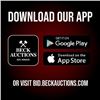 Image 1 : Get the Beck Auctions Bidding App Today!