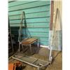 Image 2 : |*OFFSITE* WOOD AND METAL ANGLED SIDE TABLE SOLD