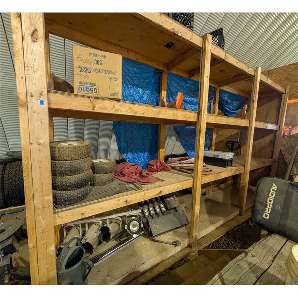 *OFFSITE* 4 UPRIGHTS AND 4 CROSSMEMBERS WOODEN
