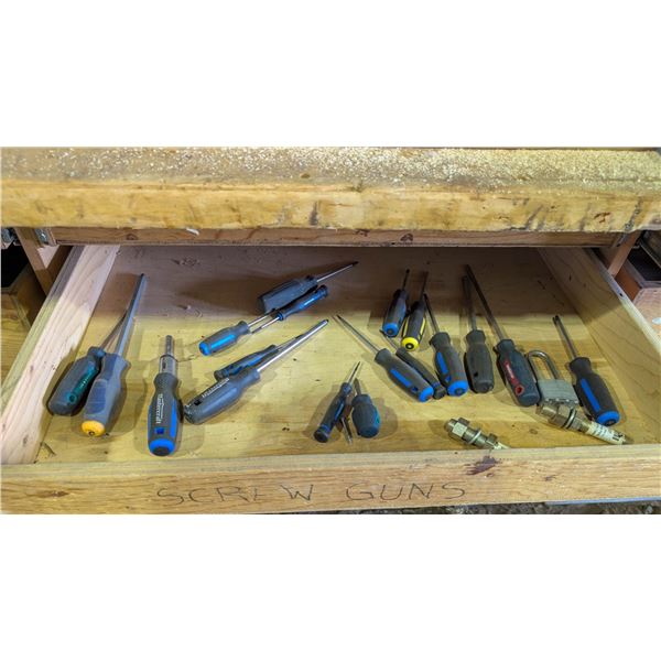 *OFFSITE* CONTENTS OF "SCREW GUNS" & "CHISELS"