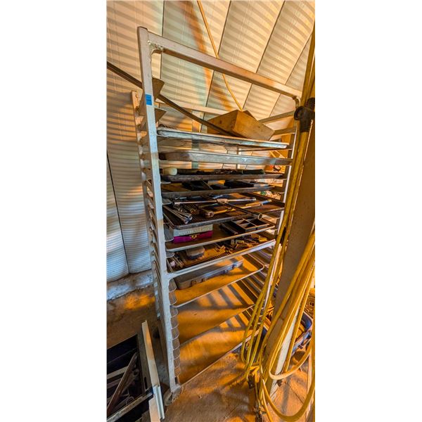 *OFFSITE* BAKERS RACK WITH CONTENTS