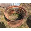 Image 1 : *OFFSITE* METAL FIRE PIT MADE FROM OLD INDUSTRIAL