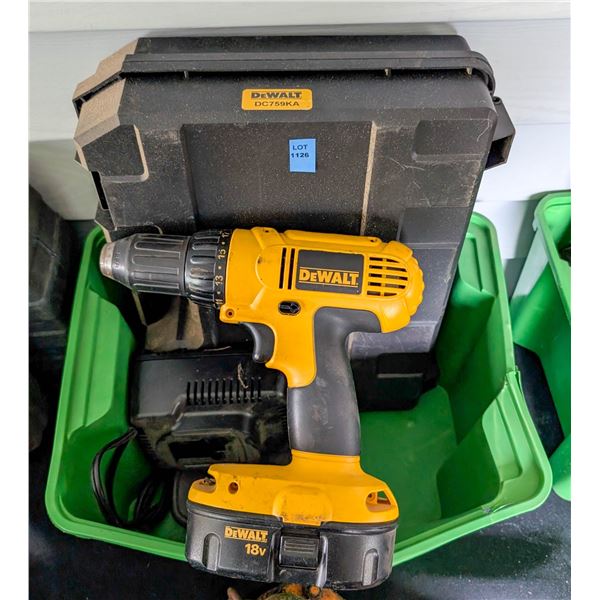 *OFFSITE* DEWALT DC759KA DRILL WITH HARDSHELL CASE
