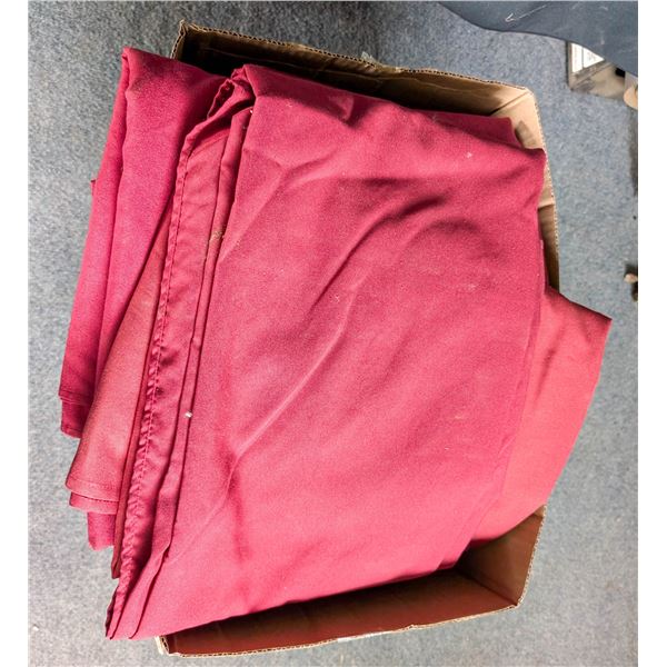 *OFFSITE* BOX OF ASSORTED TABLE CLOTHS