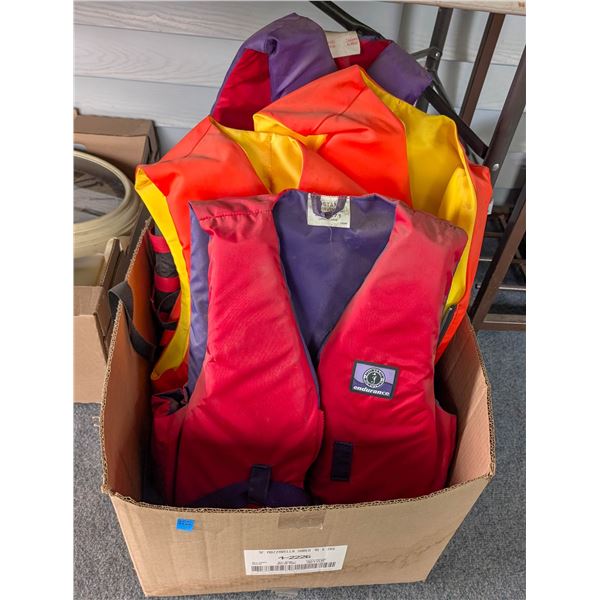 *OFFSITE* LOT OF ASSORTED LIFE JACKETS