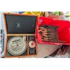 Image 1 : *OFFSITE* TOTE OF ASSORTED CHISELS AND DADO BLADES