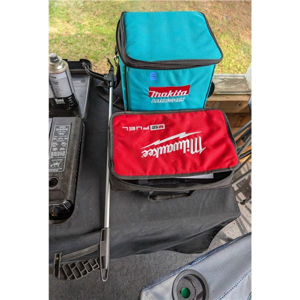 *OFFSITE* LOT OF EMPTY MAKITA AND MILWAUKEE BAGS