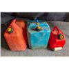 Image 1 : *OFFSITE* 3 GAS AND KEROSENE JERRY CANS
