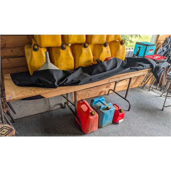 *OFFSITE* 8FT X 2FT X 30" WOODEN FOLDING TABLE