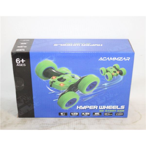 NEW RADIO CONTROLLED STUNT CAR HYPER WHEELS