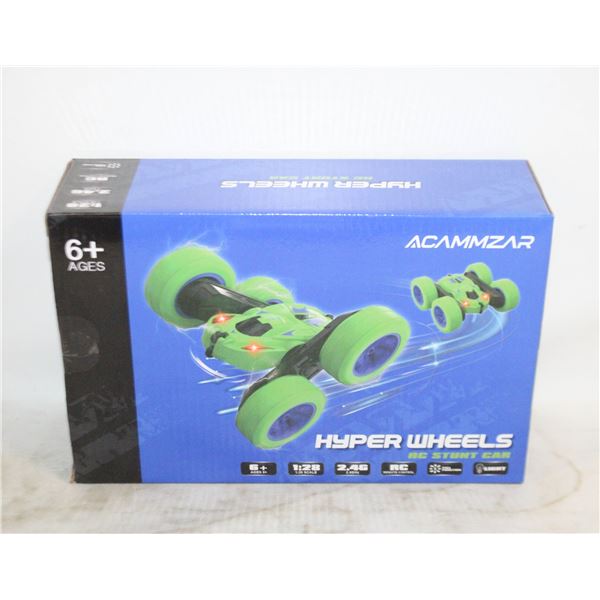 NEW RADIO CONTROLLED STUNT CAR HYPER WHEELS