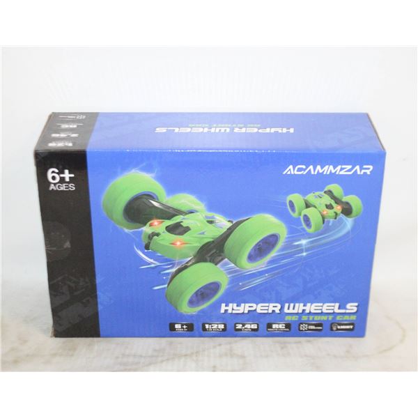 NEW RADIO CONTROLLED STUNT CAR HYPER WHEELS
