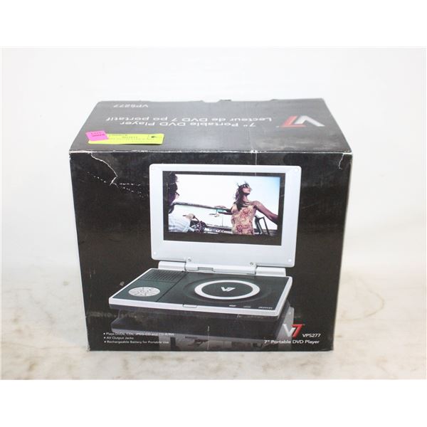 PORTABLE DVD PLAYER W BOX