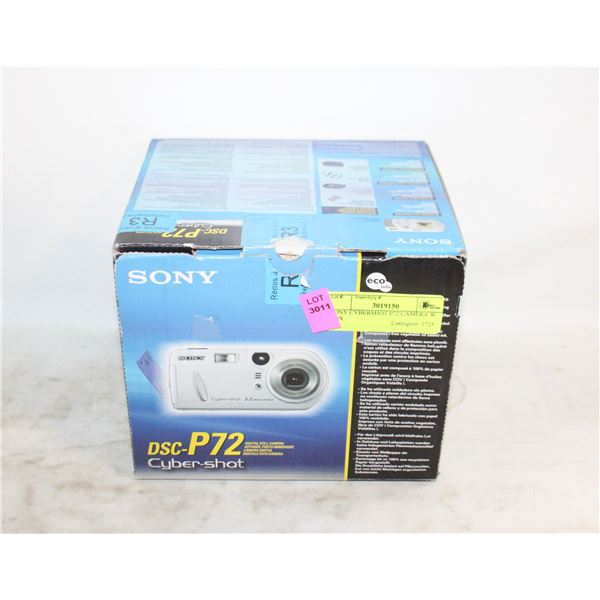SONY CYBERSHOT P72 CAMERA W BOX