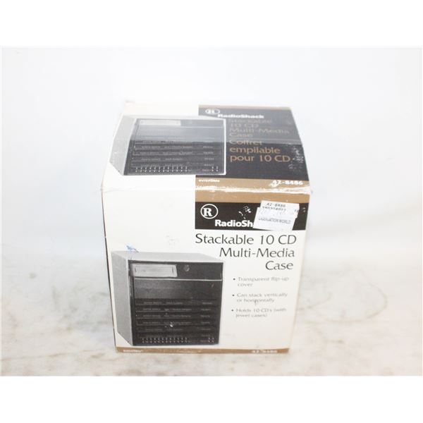 STACKABLE CD MEDIA CASE WITH BOX