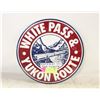 Image 1 : WHITE PASS YUKON METAL TRAIN SIGN