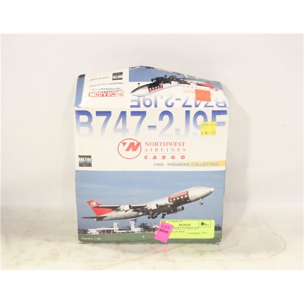 1:400 NORWEST 747 DIECAST AIRPLANE IN BOX