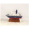 Image 1 : FOLK ART WOOD BC FERRY MODEL ON STAND