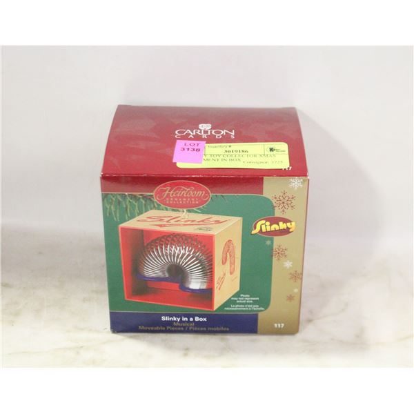 SLINKY TOY COLLECTOR XMAS ORNAMENT IN BOX