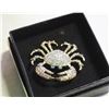 Image 1 : PRINCESS CRAB IRIDESCENT CRYSTALS BROOCH