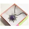 Image 1 : AMETHYST SUN PENDANT NECKLACE