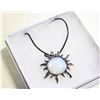 Image 1 : OPALITE SUN PENDANT NECKLACE