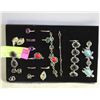 Image 1 : TRAY W/10 RINGS AND 4 BRACELETS SET