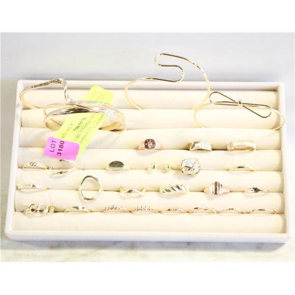JEWELRY ORGANIZER TRAY W/RINGS+BANGLES