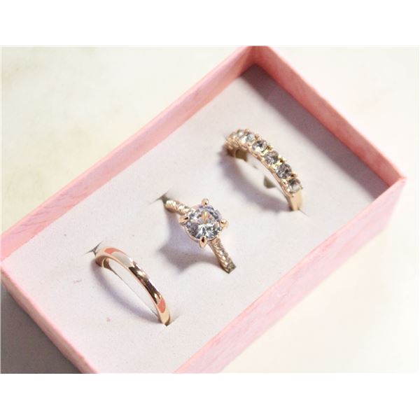 NEW 3PCS/SET RING SET SZ7