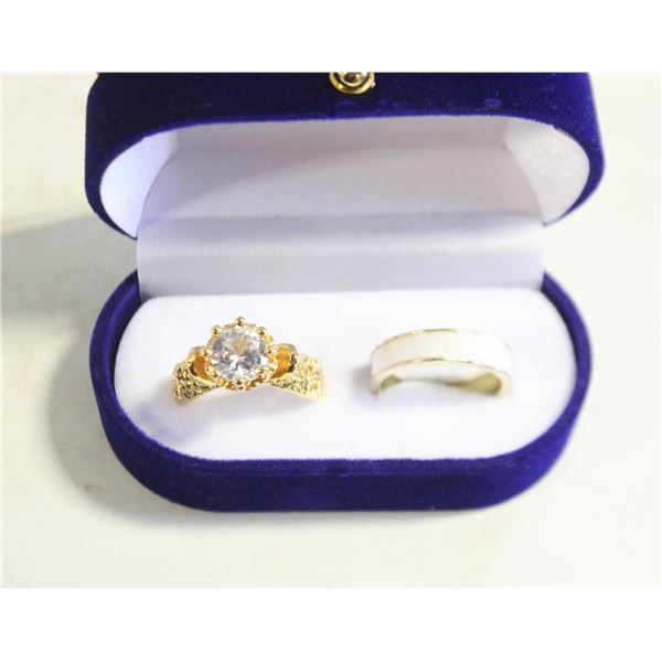 NEW 2PCS/SET RING SET SZ8