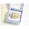 Image 1 : GOLD TONE WAMEN'S RING SZ8
