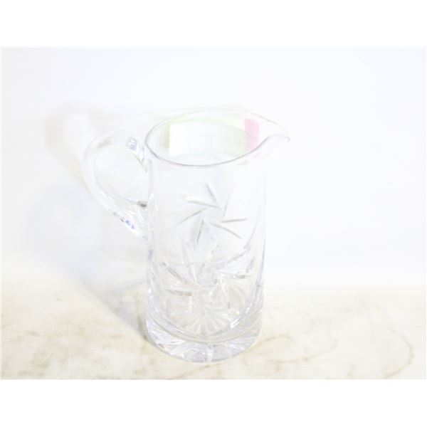 PINWHEEL CRYSTAL PITCHER MID CENTURY GLASSWARE