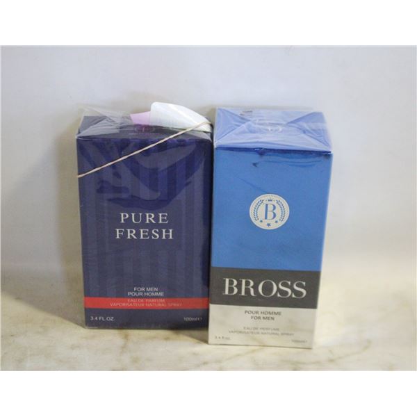 2 BOTTLES MENS EAU DE PARFUM 3.4 FL OZ