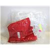 Image 1 : NEW 35.43IN ROUND RED TABLECLOTH & 44" ROUND PROT