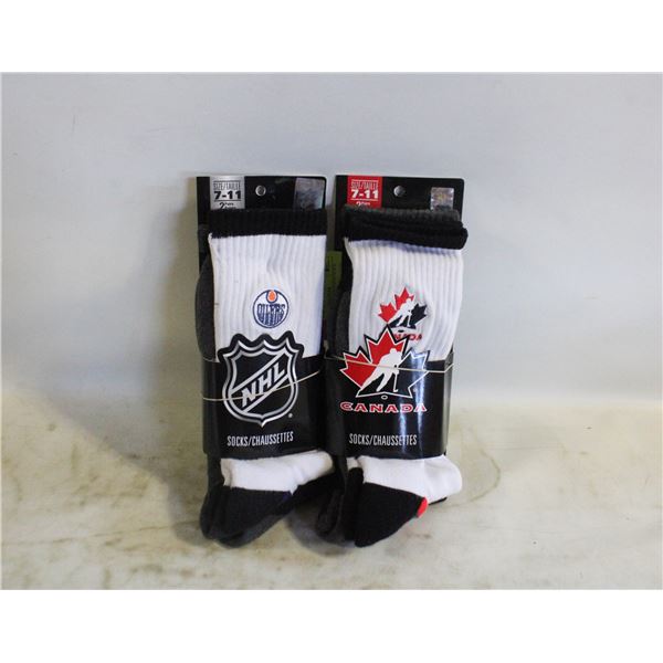 NEW NHL & TEAM CANADA SOCK SETS ADULT SIZE