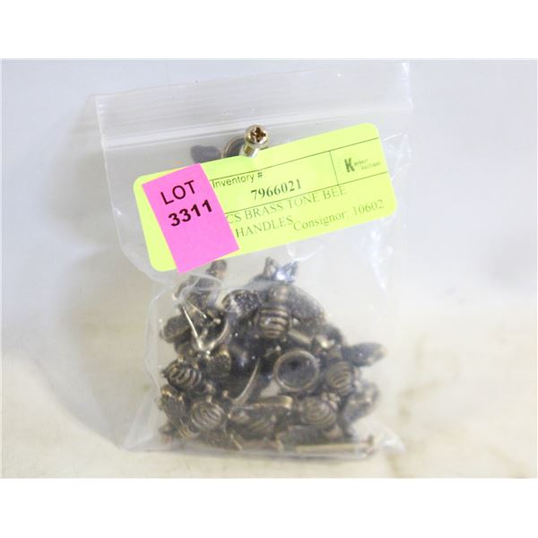 NEW 10PCS BRASS TONE BEE CABINET HANDLES