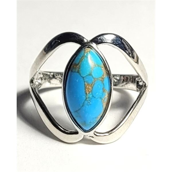 17) UNIQUE SILVER TONE OPEN SETTING