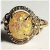 Image 1 : 18) CLEAR CZ & OVAL YELLOW TONE