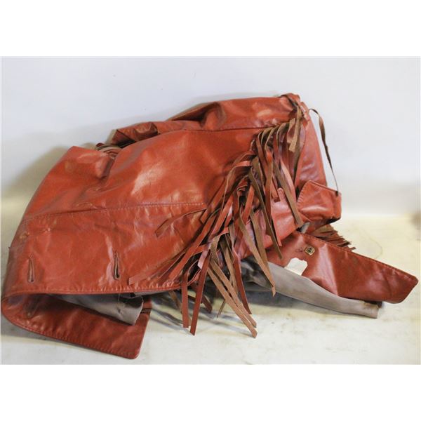 VINTAGE FRINGED LEATHER JACKET