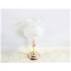 Image 1 : VINTAGE HBC EP ZINC CANDLE STICK - ETCHED FROSTED