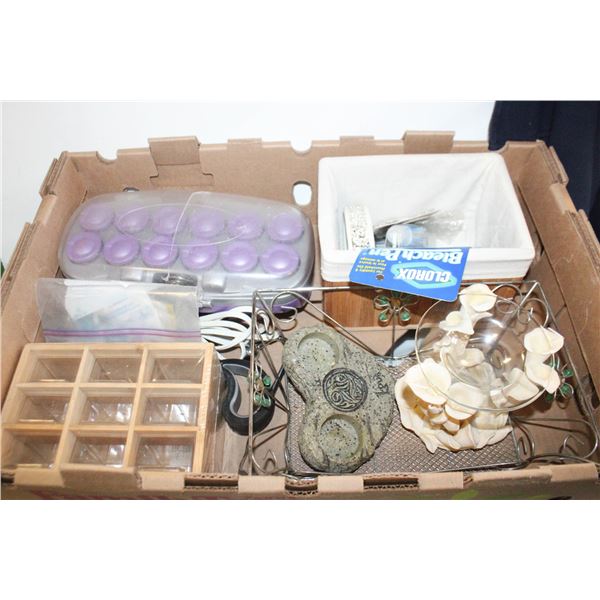 FLAT FULL OF HOUSEHOLD ITEMS INCL. CONAIR ION
