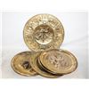 Image 1 : VTG. BRASS WALL PLATE W COAT OF ARMS