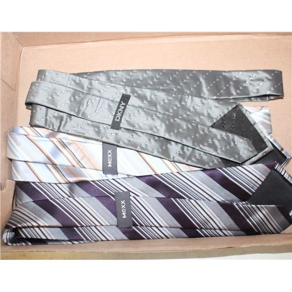 2 MEXX DESIGNER + 1 DKNY DESIGNER NECK TIES