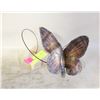 Image 1 : COPPER ART BUTTERFLY ON AGATE BASE