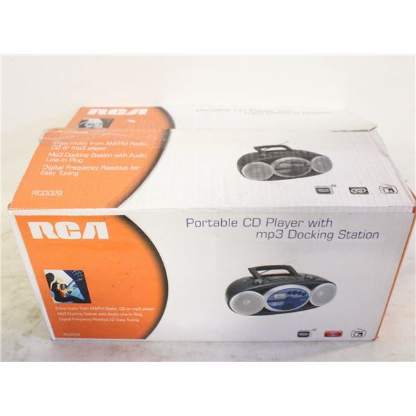 RCA PORTABLE CD PLAYER W BOX