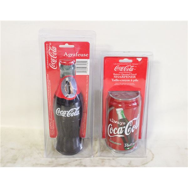 VINTAGE COCA COLA STAPLER & SHARPENER