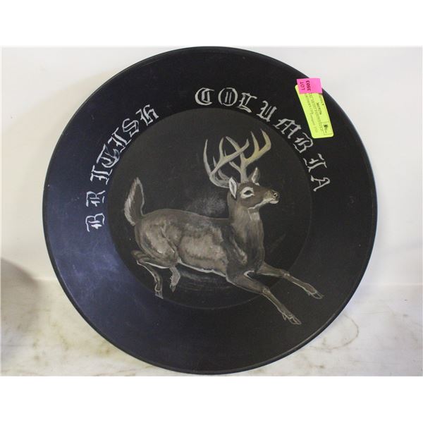 ORIGINAL ARTIST PAINTED GOLD PAN NORTHERN CDN