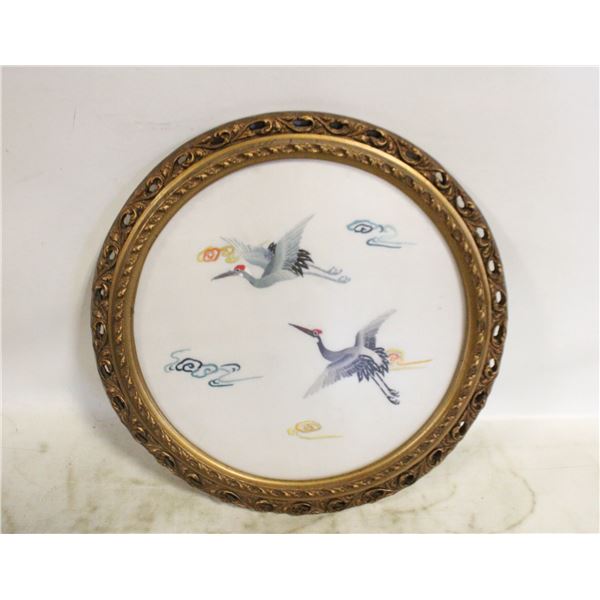 CHINESE FRAMED PETIT POINT