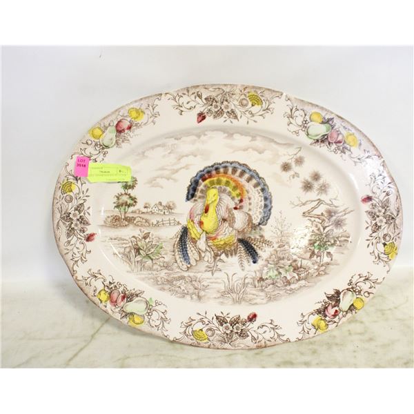 ANTIQUE THANKSGIVING PLATTER