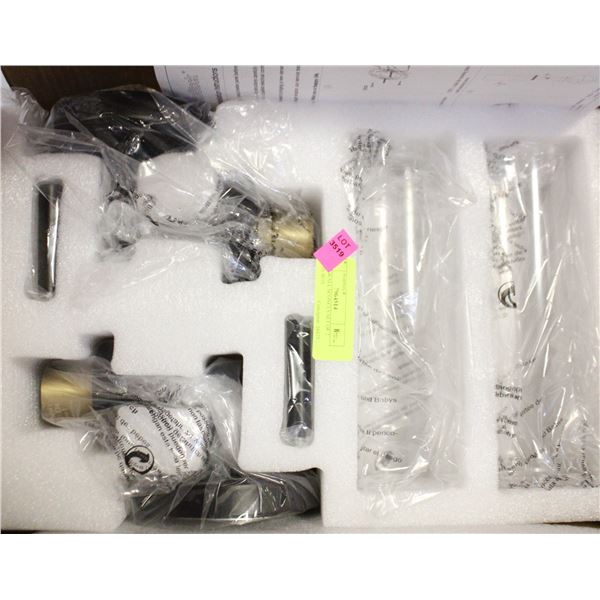 BLACK WALL SCONCES SET OF 2 NEW IN BOX